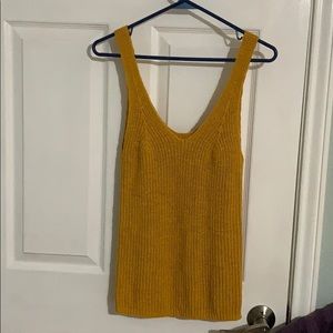Madewell Yellow Knit Tank Top